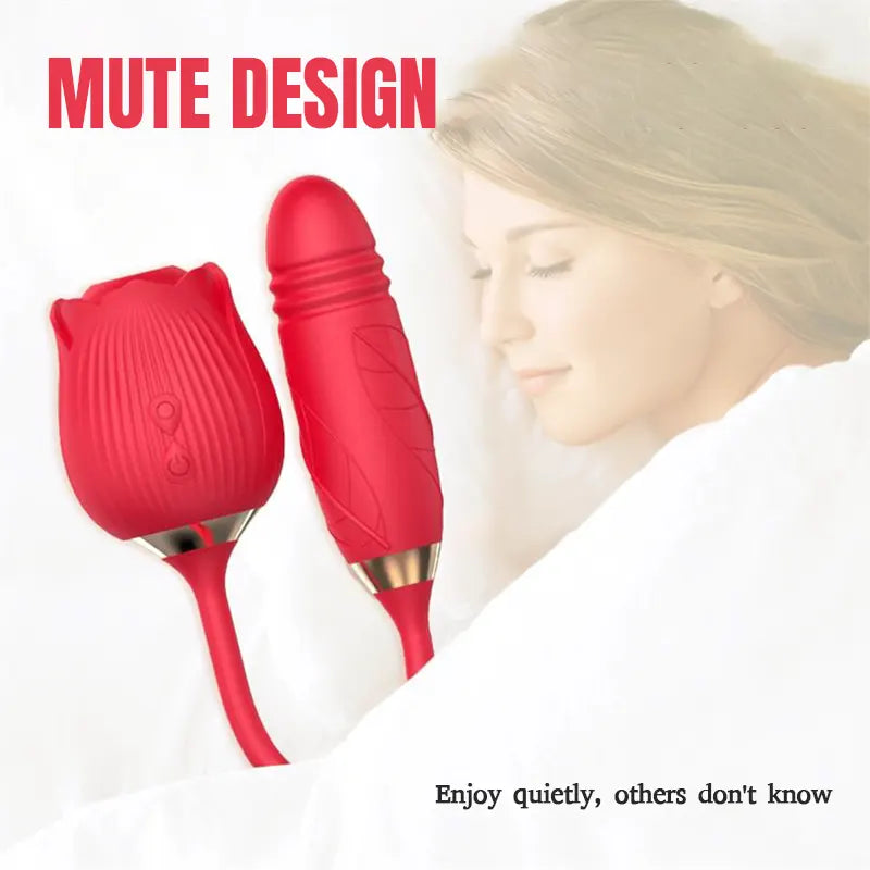 Rose Thrusting Bullet Vibrator