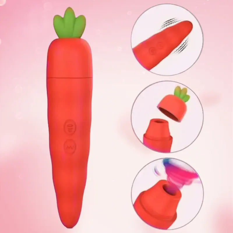 Carrot Sucking Vibrator