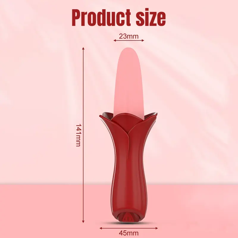Intimate Rose Tongue Vibrator for Women