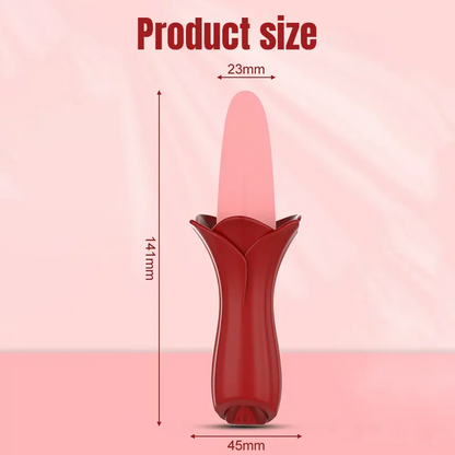 Intimate Rose Tongue Vibrator for Women