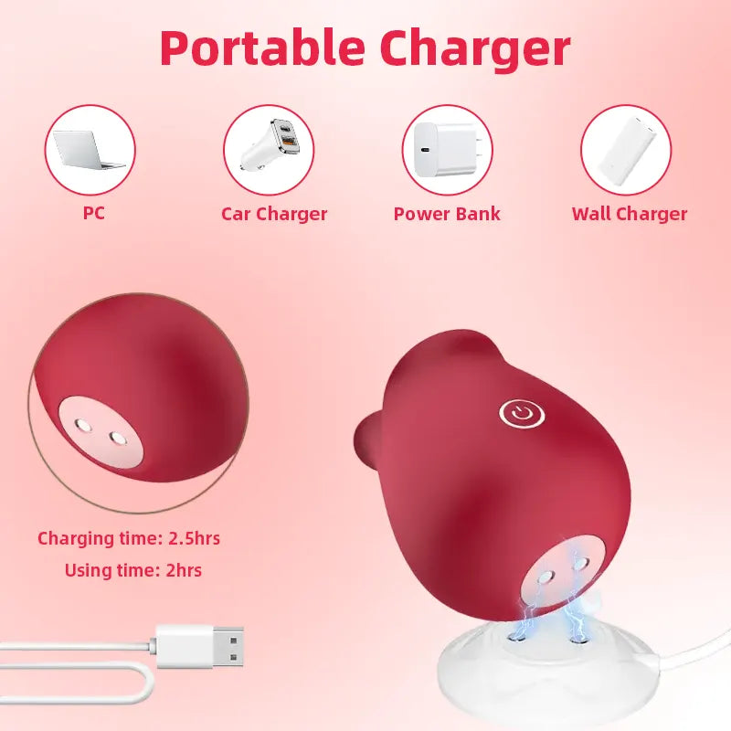 Rose Clit Suction Vibrator