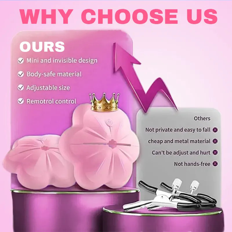 Wireless Rose Nipple Vibrator